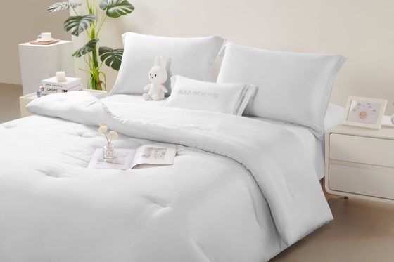 OEM Tencel Lyocell Comforter Set White Comfortable Twin Comforter Sets مجموعه ای از کفش های دوقلو