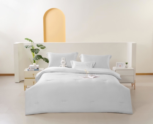 OEM Tencel Lyocell Comforter Set White Comfortable Twin Comforter Sets مجموعه ای از کفش های دوقلو