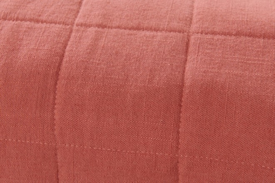 OEM Rayon Linen Quilt Set Solid Sustainable Burned Orange Quilt Set مجموعه ای از پتو های ریمون ریمون