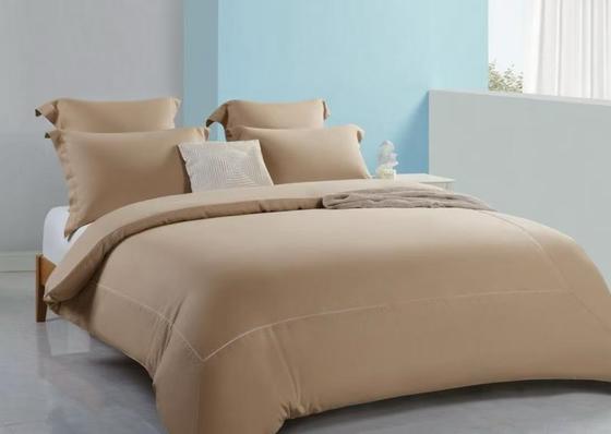 روکش لحاف تنسل لینن کوئین، روکش لحاف قهوه ای روشن راحت