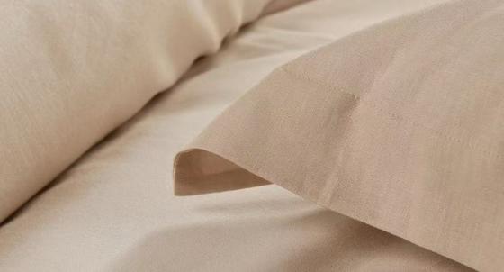 روکش لحاف تنسل لینن کوئین، روکش لحاف قهوه ای روشن راحت