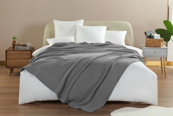 پوست دوستانه 100٪ پنبه گافل پتو OEM گافل بافت دوپوش